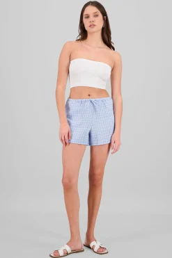 Shasa Gingham Mini Shorts