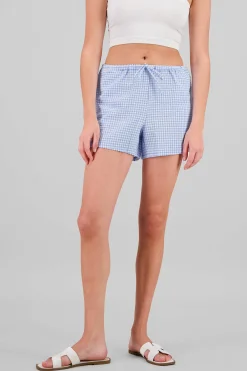 Shasa Gingham Mini Shorts