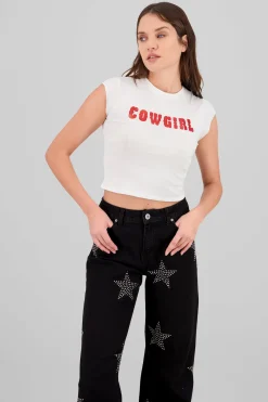 Shasa Glitter Cowgirl T Shirt