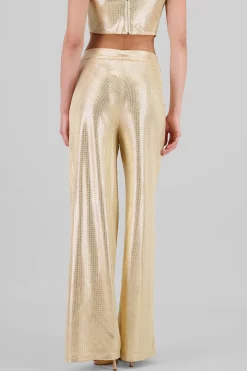 Shasa Glitter Flowy Wide Leg Pants