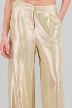 Shasa Glitter Flowy Wide Leg Pants