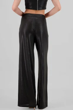 Shasa Glitter Flowy Wide Leg Pants