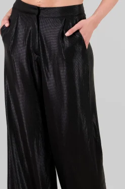 Shasa Glitter Flowy Wide Leg Pants