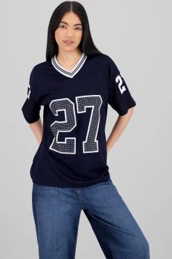 Shasa Glitter Number Sports T Shirt