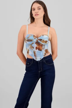 Shasa Gradient Mesh Corset