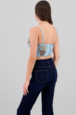 Shasa Gradient Mesh Corset