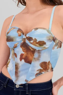 Shasa Gradient Mesh Corset