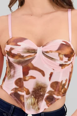 Shasa Gradient Mesh Corset
