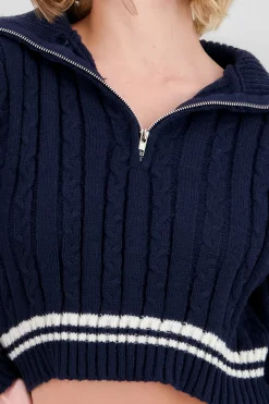 Shasa Half Zip Cardigan