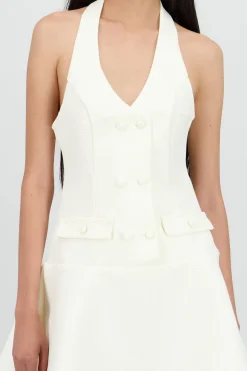 Shasa Halter Dress with Darts