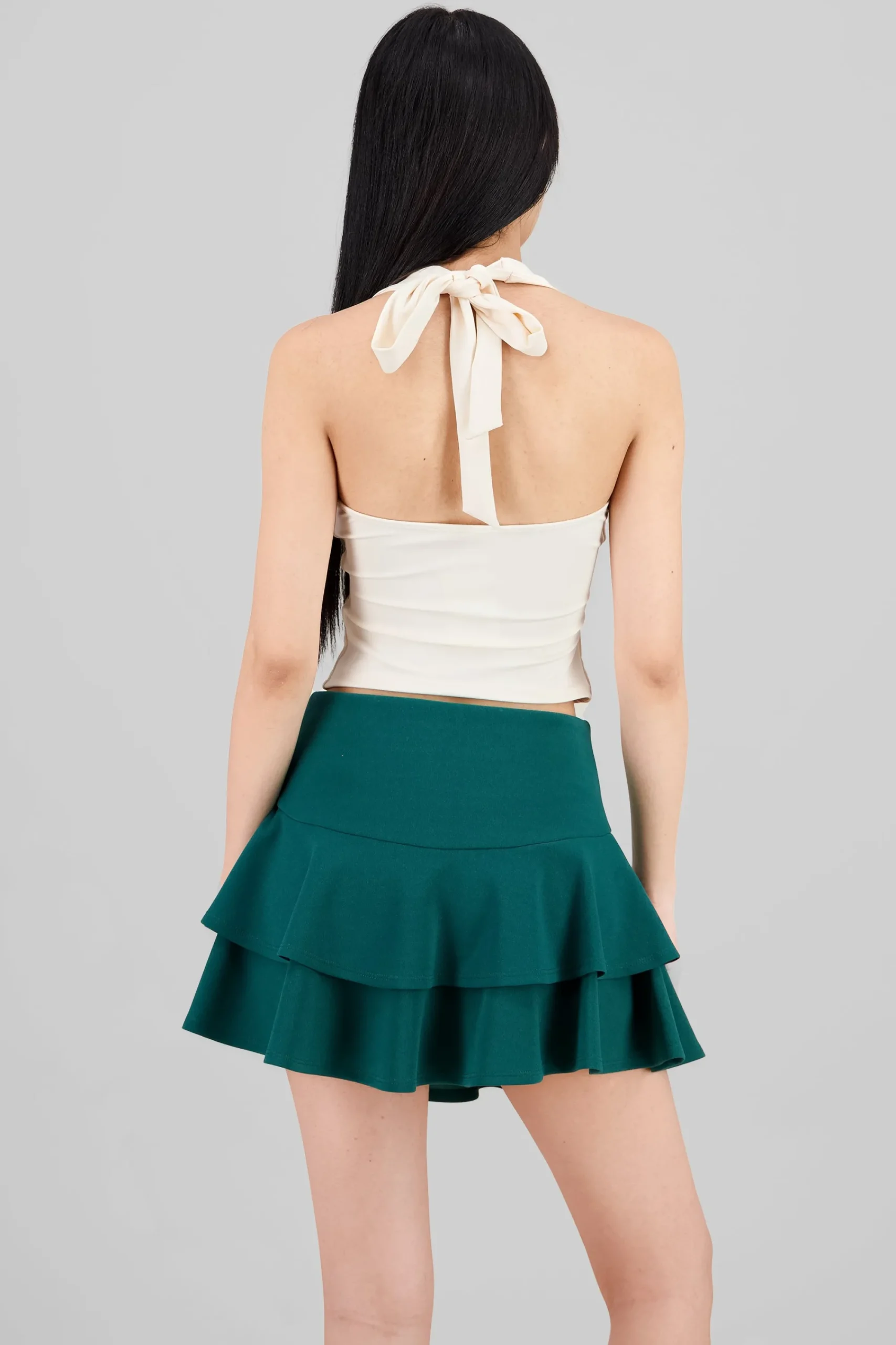 Shasa Heart Neckline Halter Top