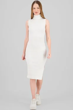 Shasa High Neck Knit Bodycon Dress