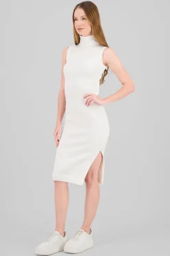 Shasa High Neck Knit Bodycon Dress
