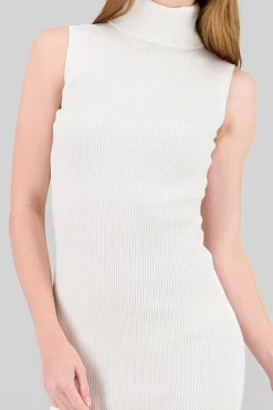 Shasa High Neck Knit Bodycon Dress