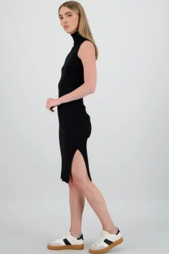 Shasa High Neck Knit Bodycon Dress