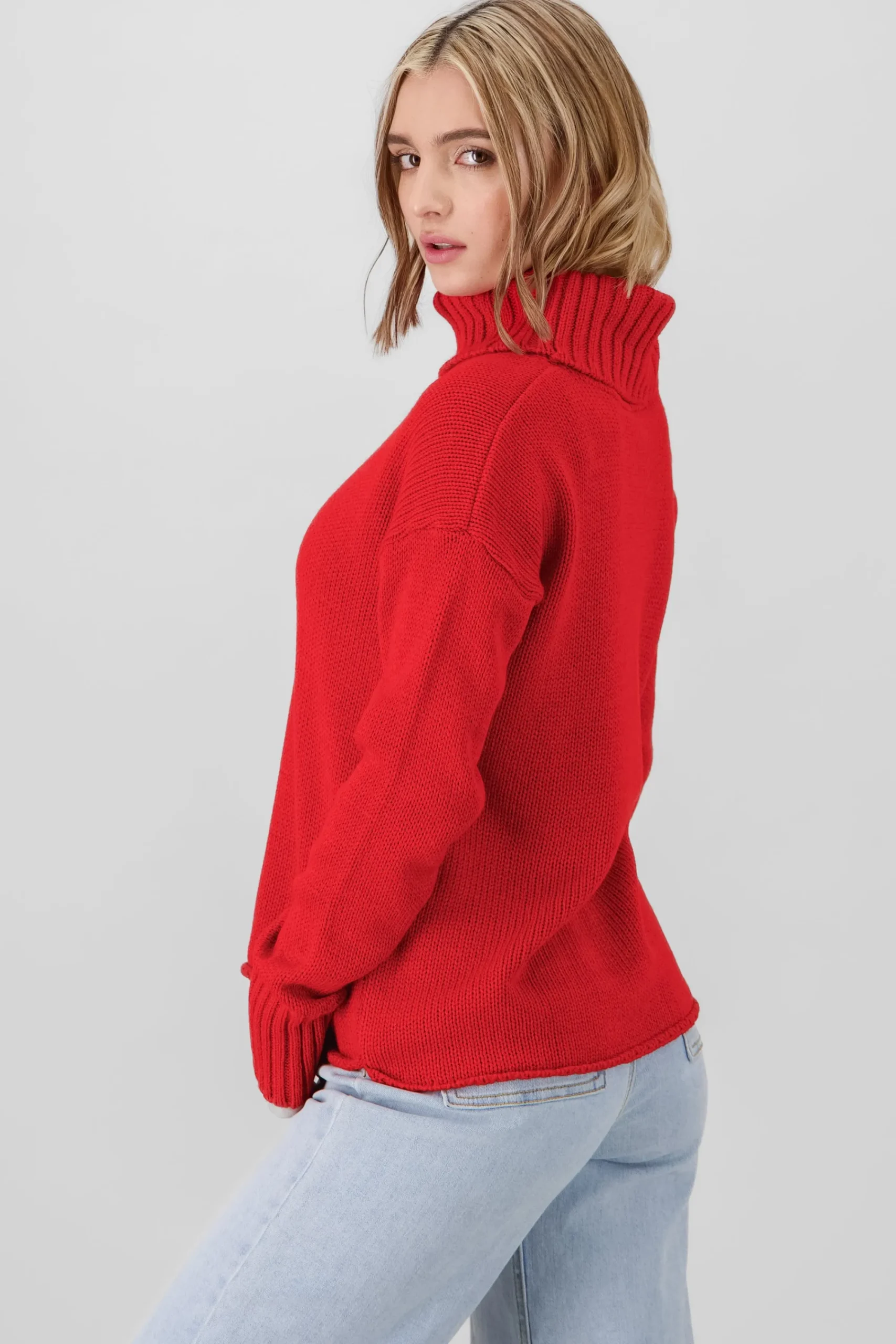Shasa High Neck Knitted Sweater