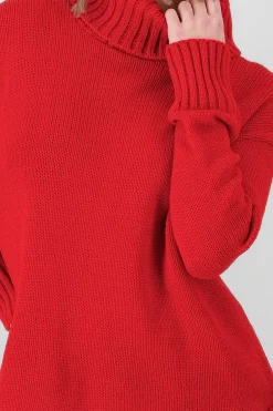 Shasa High Neck Knitted Sweater