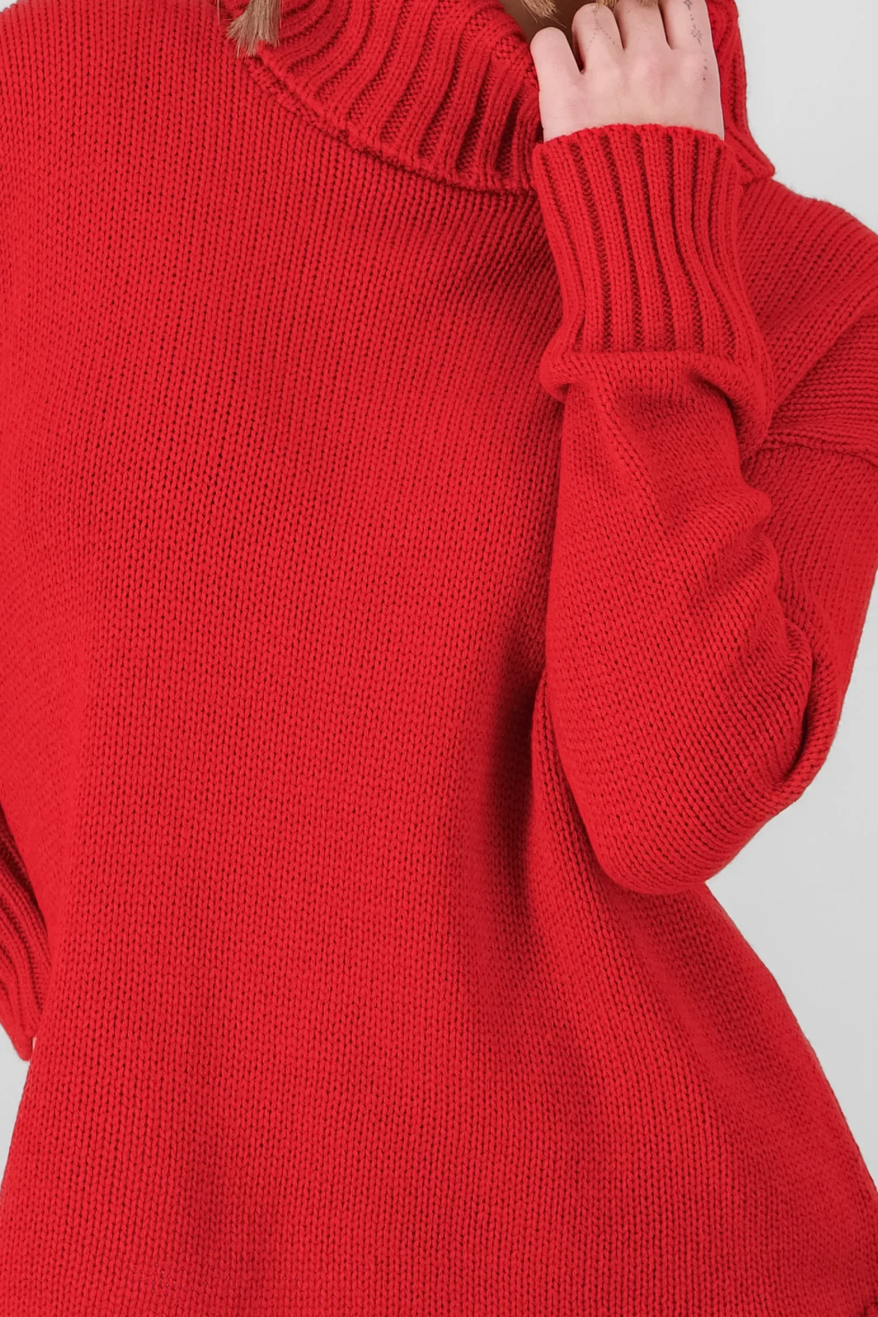 Shasa High Neck Knitted Sweater