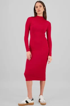 Shasa High Neck Midi Dress