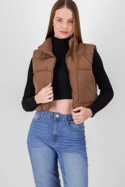 Shasa High Neck Quilted Vest