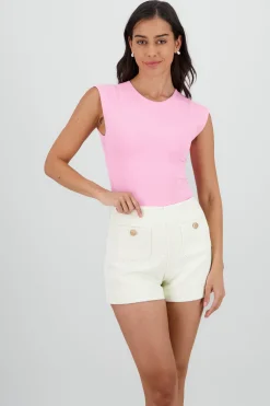 Shasa High Neck Sleeveless Bodysuit