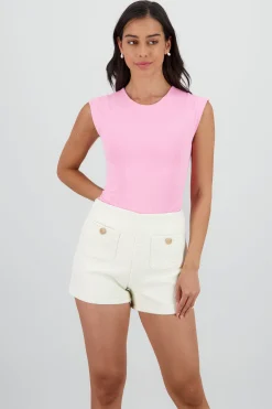 Shasa High Neck Sleeveless Bodysuit