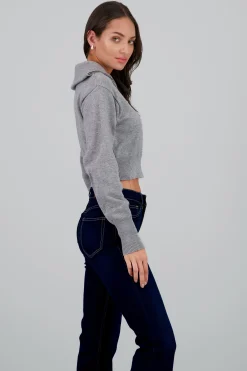 Shasa High Neck Sweater with Zipper