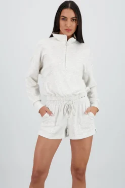 Shasa High Neck Zip Up Sweatshirt