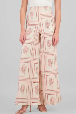Shasa High Rise CactusPrint Pants