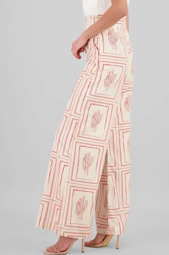 Shasa High Rise CactusPrint Pants