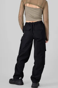 Shasa High Waist Cargo Pants With Pleated Details
