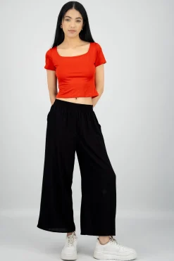 Shasa High waist wide leg pant