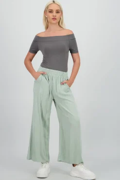 Shasa High waist wide leg pant