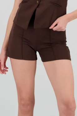 Shasa High Waisted Pleated Shorts