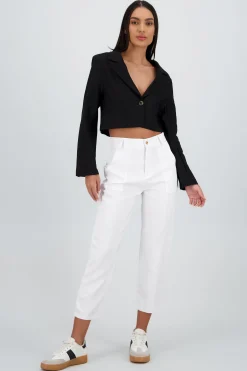 Shasa Highwaisted capri pant with pockets