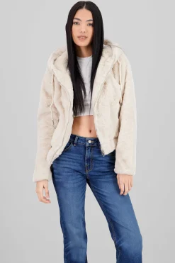 Shasa Hooded Fleece Bomber Jacket