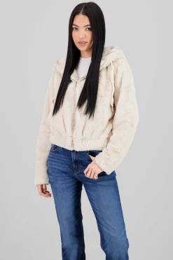 Shasa Hooded Fleece Bomber Jacket