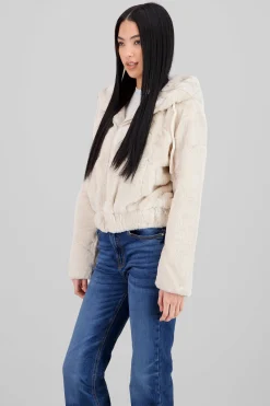 Shasa Hooded Fleece Bomber Jacket