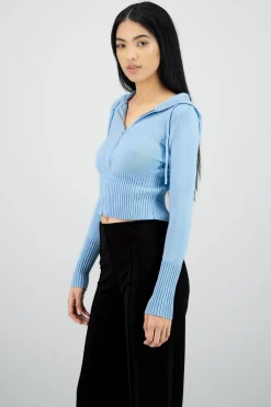 Shasa Hooded Knit Sweater