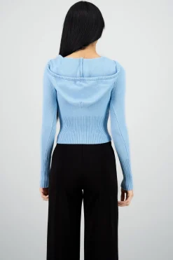 Shasa Hooded Knit Sweater