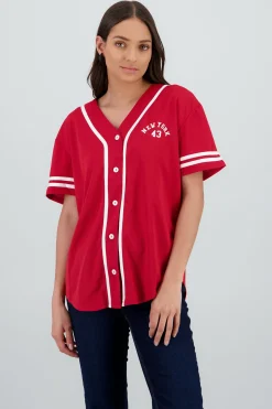 Shasa Jersey T Shirt with Contrast Print