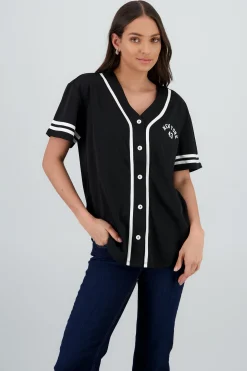 Shasa Jersey T Shirt with Contrast Print