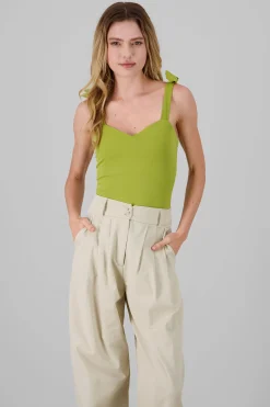 Shasa Jocelyn Bodysuit With Bow Straps