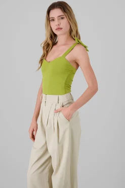 Shasa Jocelyn Bodysuit With Bow Straps