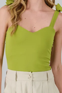 Shasa Jocelyn Bodysuit With Bow Straps