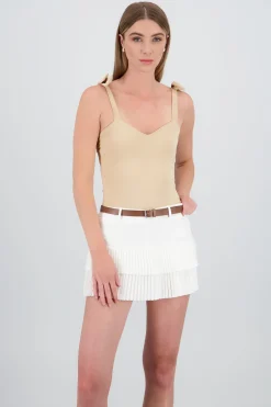 Shasa Jocelyn Bodysuit With Bow Straps