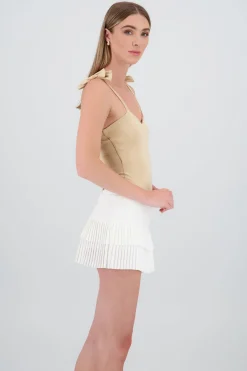 Shasa Jocelyn Bodysuit With Bow Straps