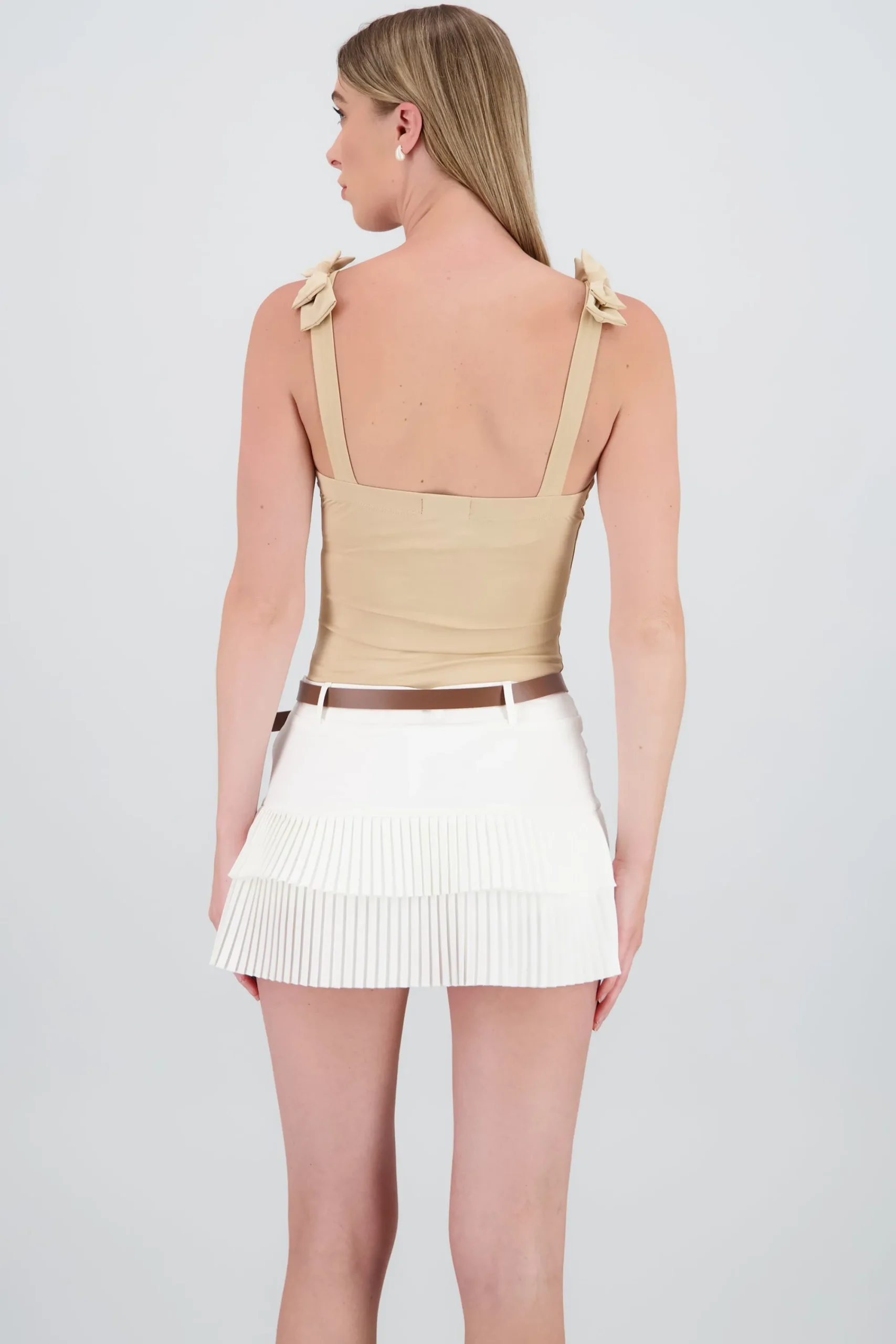 Shasa Jocelyn Bodysuit With Bow Straps