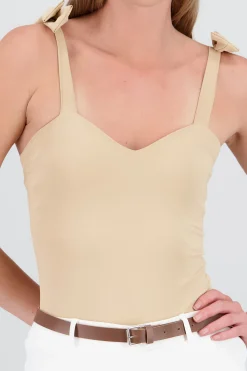 Shasa Jocelyn Bodysuit With Bow Straps