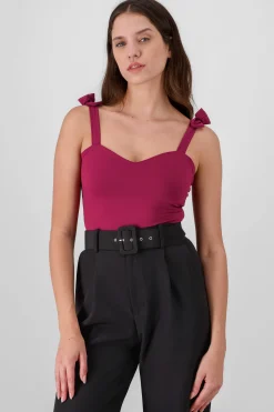 Shasa Jocelyn Bodysuit With Bow Straps